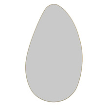 120cm Satin Brass Monroe Steel Wall Mirror